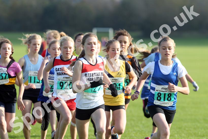 Start of the under-13 girls, Sherman Cup, South Shields